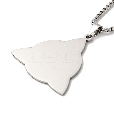 201 Stainless Steel Pendant Necklaces NJEW-K253-09P-1-1