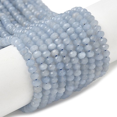 Natural Angelite Beads Strands G-R013-B02-4x3mm-1
