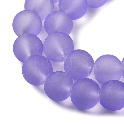 Baking Paint Transparent Glass Bead Strands GLAA-S031-10mm-25-1