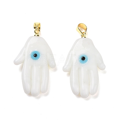 Handmade Lampwork Pendants LAMP-P057-02G-06-1