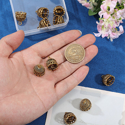 Zinc Alloy Pendant Bails FIND-CA0011-53AG-1
