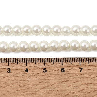 Eco-Friendly Dyed Glass Pearl Beads Strands HY-A008-6mm-RB002-1
