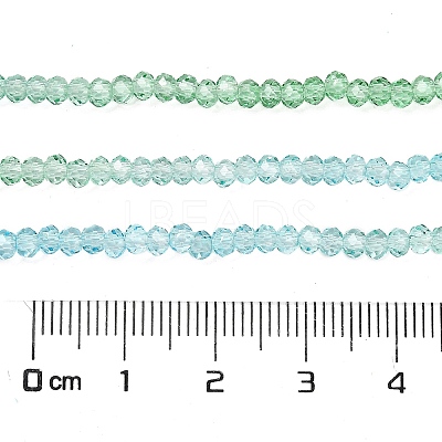 Transparent Painted Glass Beads Strands X1-DGLA-A034-T2mm-A16-1