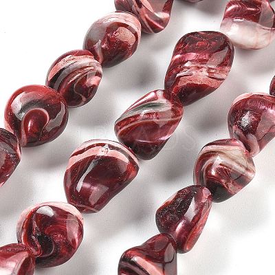 Dyed Natural Trochus Shell Beads Strands BSHE-Z006-02C-1