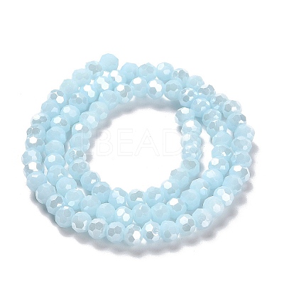 Electroplate Opaque Glass Beads Strands LS-EGLA-A035-P4mm-A10-1