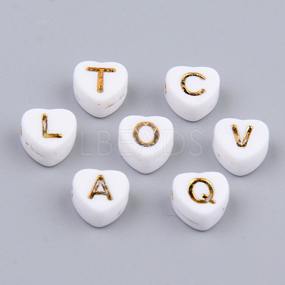 Electroplate Opaque Acrylic Beads MACR-S273-38-1
