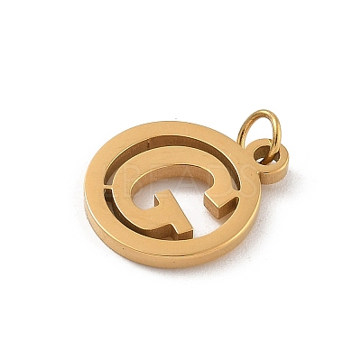 304 Stainless Steel Charms
with Jump Ring STAS-R001-02G-G-1