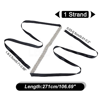 Bridal Belt for Wedding Dress AJEW-WH0471-114B-1