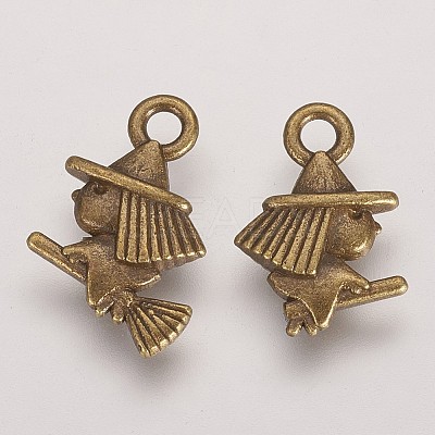 Tibetan Style Alloy Pendants X-TIBEP-49576-AB-FF-1