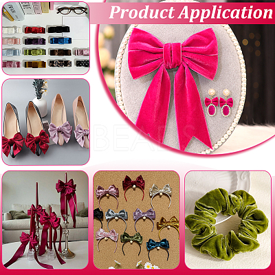 Velvet Ribbon OCOR-WH0078-529A-1