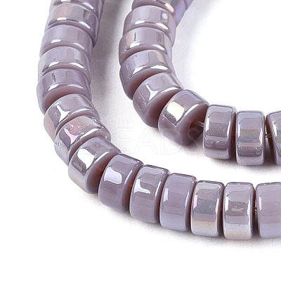 AB Color Plated Opaque Glass Beads Strands GLAA-T026-3x6mm-P15-1