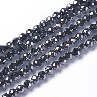 Terahertz Stone Beads Strands G-F596-37-3mm-1