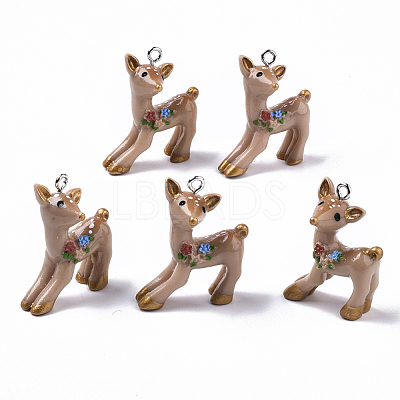 Resin Pendants RESI-T028-67-1