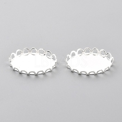 304 Stainless Steel Cabochon Settings STAS-Y001-10S-1