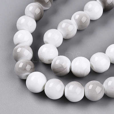 Baking Paint Glass Beads Strands DGLA-N013-10mm-01-1