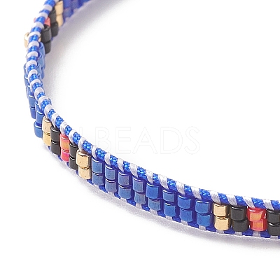 Handmade Japanese Seed Baided Beaded Bracelet for Women BJEW-MZ00019-02-1