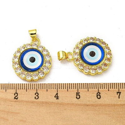 Golden Brass Pendants KK-L209-008G-01-1