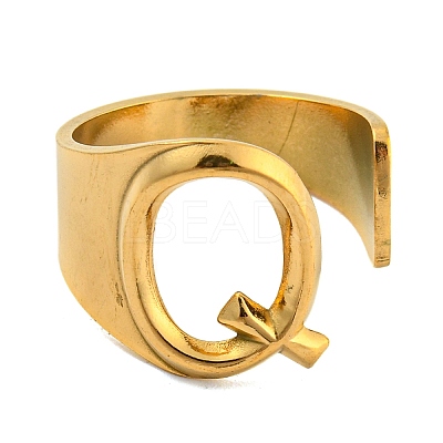 PVD Vacuum Plating 201 Stainless Steel Cuff Rings RJEW-Z032-01G-Q-1