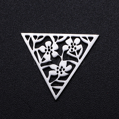Tarnish Resistant 201 Stainless Steel Filigree Joiners Links STAS-S105-JN904-1-1