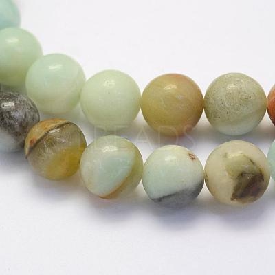 Natural Flower Amazonite Beads Strands X-G-G697-F06-4mm-1