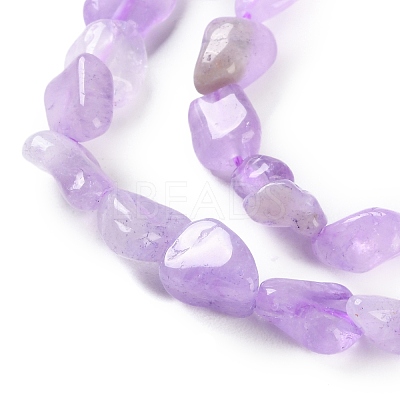 Natural Lavender Amethyst(Dyed & Heated) Beads Strands G-P497-01C-44-1