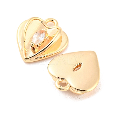 Clear Glass Charms KK-E090-25G-1