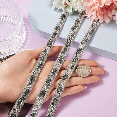 Hotfix Rhinestone Ribbon Trimming DIY-TAC0051-002E-1-1
