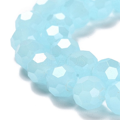 Electroplate Glass Beads Strands EGLA-A035-J8mm-A09-1