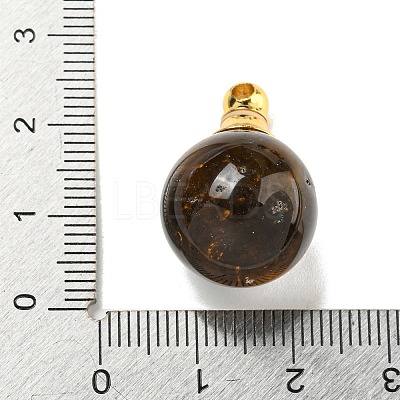Natural Tiger Eye Perfume Bottle Pendants G-K338-22G-07-1