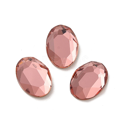 Glass Rhinestone Cabochons RGLA-P037-13A-D262-1