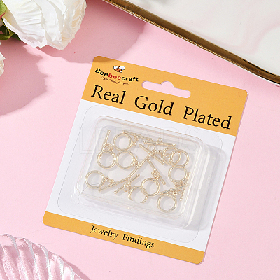 10 Sets Brass Toggle Clasps KK-BBC0021-07-1