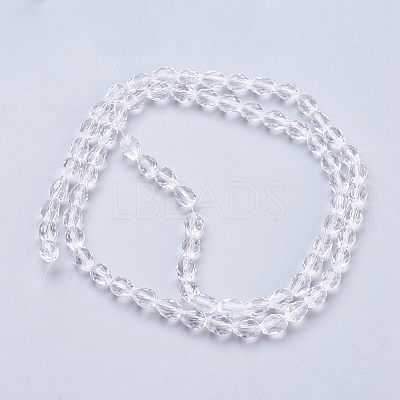 Glass Beads Strands GC890Y-3-1