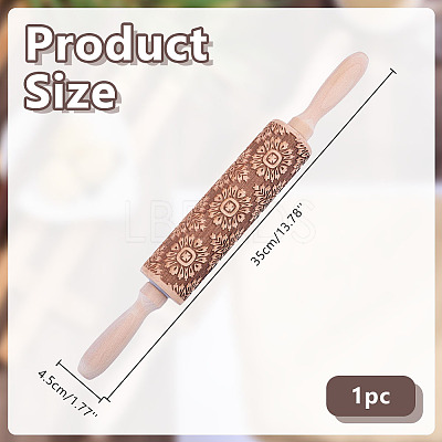 Wooden Rolling Pin AJEW-WH0609-909A-1
