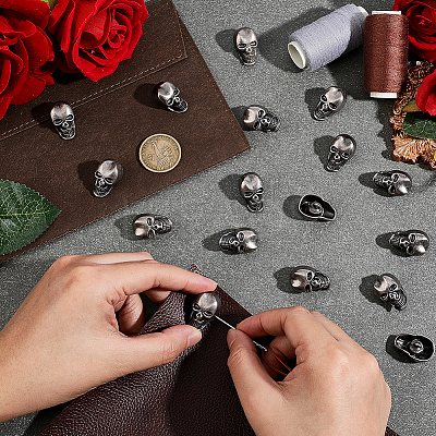 20Pcs Alloy Shank Buttons BUTT-PH0001-82B-B-1