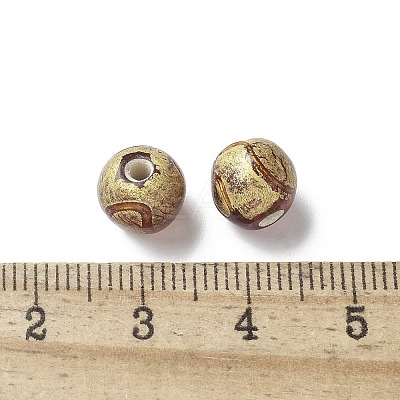 Handmade Gold Foil Glass Beads LAMP-P068-14D-1