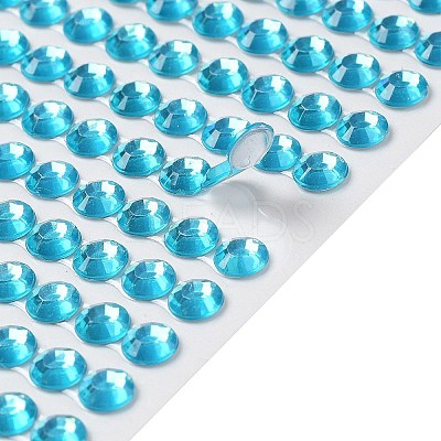 Self Adhesive Acrylic Rhinestone Stickers STIC-PW0012-01F-1
