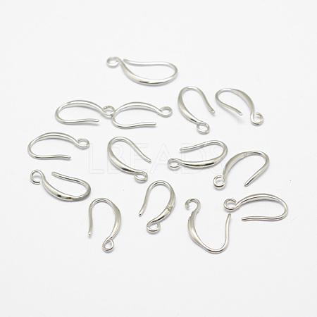 Brass Earring Hooks X-KK-F714-06S-1