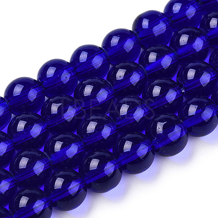 Transparent Glass Beads Strands X-GLAA-T032-T6mm-15-1