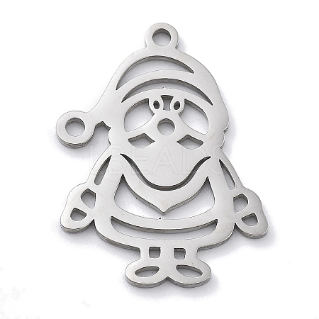 Christmas Theme Anti-Tarnish 304 Stainless Steel Pendants STAS-R003-04P-02-1