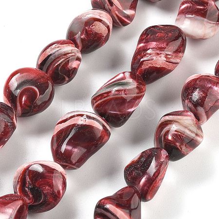 Dyed Natural Trochus Shell Beads Strands BSHE-Z006-02C-1