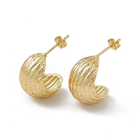 Rack Plating Brass Stud Earrings for Women EJEW-M213-46G-1