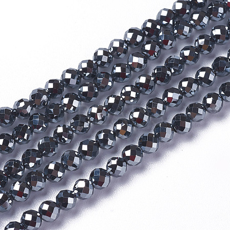 Terahertz Stone Beads Strands G-F596-37-3mm-1
