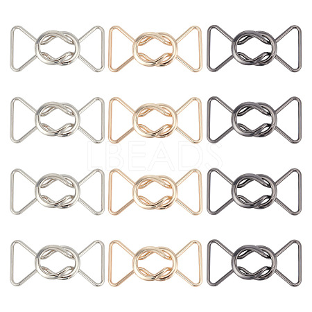 12Pcs 3 Colors Alloy Belt Buckles FIND-OC0002-91B-1