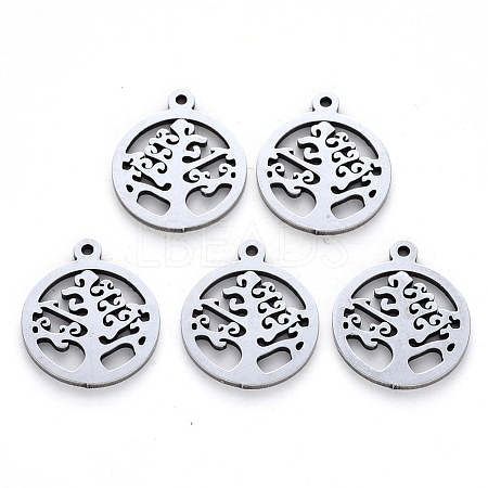 Non-Tarnish 201 Stainless Steel Pendants STAS-N092-17-1