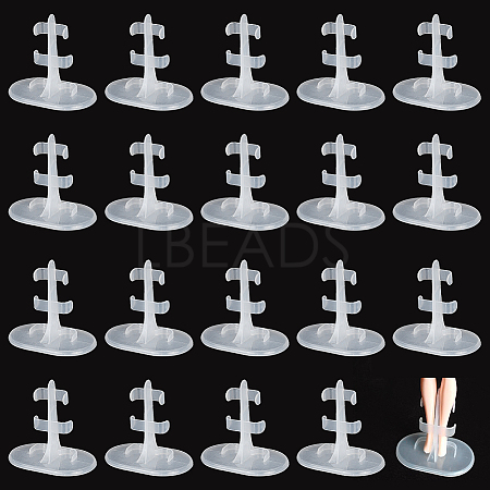 Transparent Plastic Doll Standing Bracket AJEW-WH0312-71-1