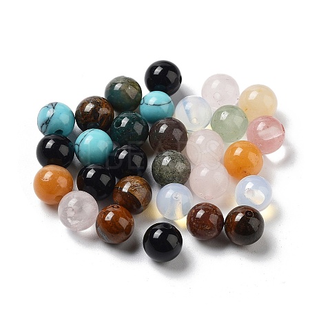 Natural & Synthetic Mixed Gemstone Beads G-P520-14-1