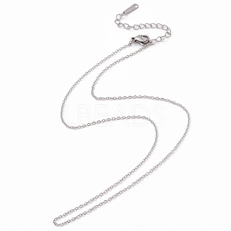 304 Stainless Steel Cable Chain Necklace for Men Women STAS-G299-04P-1