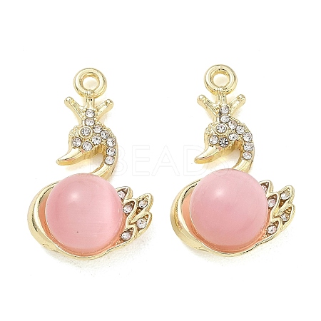 Alloy Rhinestone Pendants FIND-D044-22G-03-1