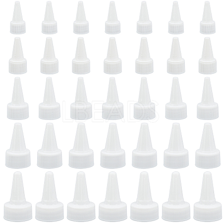BENECREAT 60Pcs 5 Style Plastic Bottle Cap FIND-BC0003-98-1