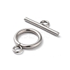 304 Stainless Steel Ring Toggle Clasps STAS-A092-09H-P-2